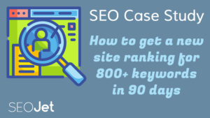 新网站 SEO 案例研究 – 如何在 90 天内对 800 个关键词进行排名